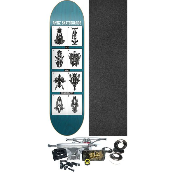 Antiz Skateboards Music Husker Du Skateboard Deck - 8" x 31.44" - Complete Skateboard Bundle